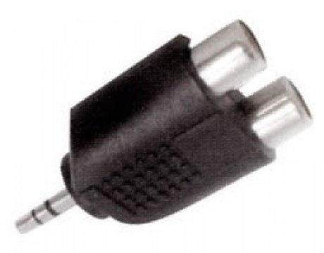 ADAPTOR 3.5mm² STEREO - 2XRCA ΘΗΛΥΚΟ AU1522 UNI